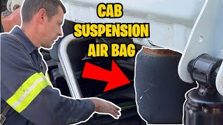 How to Replace Cab Air Bag for Semi Trucks [upl. by Enattirb]