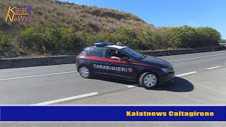 Caltagirone Ruba una macchina inseguito dai carabinieri si lancia a piedi in un dirupo e si dilegua [upl. by Elahcim123]