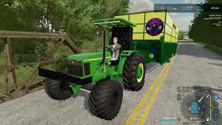 John deere LT 5310 Modified Tractor Testing in fs22 [upl. by Hsilgne584]