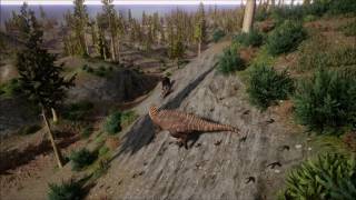 Acrocanthosaurus Hunts Hadrosaurs  The Isle Gameplay [upl. by Latea120]