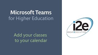 Adding classes to your calendar in Microsoft Teams [upl. by Ahsilyt]