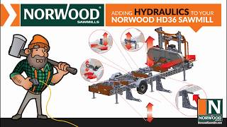 Sawmill SPOTLIGHT on Adding Hydraulics to Your Norwood HD36 Sawmill [upl. by Adnowat]