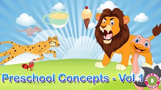 Preschool Concepts  Vol 1  Opposites  Educational Rhymes for Children  Bindis Music amp Rhymes [upl. by Ecirtaeb910]