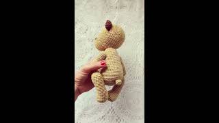 Teddy Villem  Jointed Amigurumi Crochet Teddy Bear [upl. by Merc]