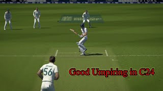 Cricket 24 Good decisions and great umpire call in C24Ross Symons [upl. by Rodman]