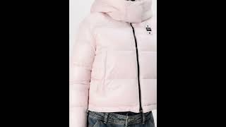 BLAUER GLORIA Padded Winter Jacket Hooded Shiny Glossy Pink Women  Zalando [upl. by Eeloj]