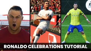 EA FC 24  RONALDOs SIGNATURE CELEBRTIONS  TUTORIAL [upl. by Dacie]