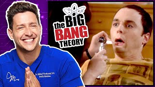 Doctor Reacts To Big Bang Theory Medical Scenes [upl. by Nnaeiluj]