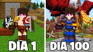 EU PASSEI 100 DIAS NO MINECRAFT MEDIEVAL  O FILME [upl. by Calore]