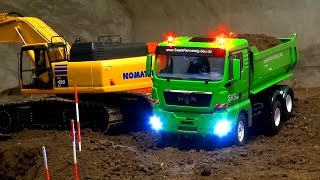 Stunning RC Truck Action Great ConstructionSite RC Excavator RC Dozer Rc Truck Ehingen [upl. by Gypsy182]