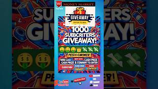 Money Market Giveaway । Lucky Winner Cash Price shorts giveaway [upl. by Ennasirk879]