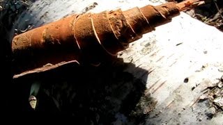 Old Russian Horn of birch bark Русский рожок из бересты [upl. by Annissa]