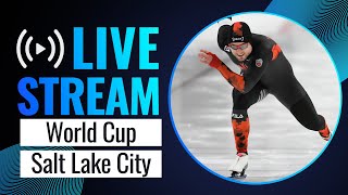 LIVE  World Cup session  Salt Lake City 2024  SpeedSkating [upl. by Rojam]