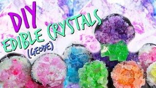 DIY EDIBLE CRYSTALS GEODE [upl. by Ardnaid]