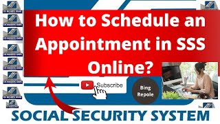 How to Schedule an Appointment in SSS Online  Step By Step Guide [upl. by Drandell]