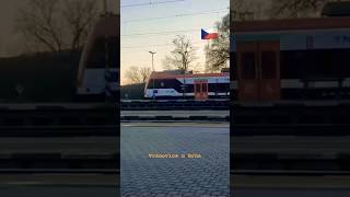 Vlaky při západu slunce 🇨🇿 Trains at sunset vlaky vlak train shortsvideo 👍 [upl. by Mikeb]