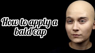 How to apply a bald cap  Cosplay and Halloween hacks [upl. by Brace64]