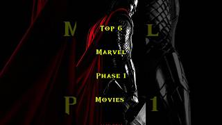 Top 6 Best Marvel Movies  Phase 1 You Cant Miss shorts marvel mcu ironman thor [upl. by Xenophon]