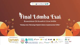 Final Lomba Esai Ramadhan di Kampus UGM 1445 H [upl. by Anoynek]