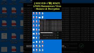 R543Tr543t Ransomware Virus shorts trending ransomwarevirus [upl. by Hillhouse235]