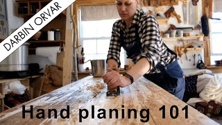 The incredible HAND PLANE Cleaning up a workbench with a Stanley No 62 Low Angle Jack Plane [upl. by Ahouh]