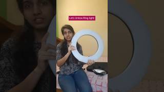 Lets Unbox Ringlight Rs5000 yt unboxing ringlight shorts ytshorts [upl. by Alyos]