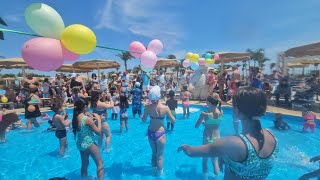 Crazy Water Park slide in Sharm ElSheikh Egypt Pool Party Royal Albatros Moderna Resort viral [upl. by Anim]