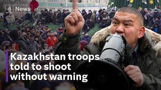 Kazakhstan protests President tells troops to shoot to kill ‘without warning’ [upl. by Jamima839]