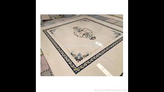 Entry Floor Inlay Luxury Marble Mosaic Waterjet Medallion Tile Lowes the ultimate tricks list [upl. by Alaekim52]