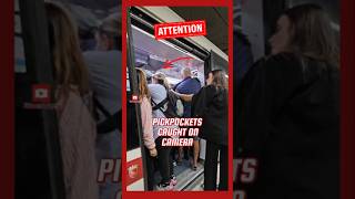 🔴 CAUGHT BOLDLY STEALING 🤯 Pickpockets stopped by locals on Rome’s metro Thief Viral Shorts [upl. by Kelwin858]