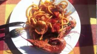 Pasta Gamberoni e Calamari pasta with prawns and calamari [upl. by Nnalyrehc428]