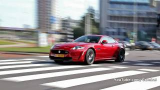 Jaguar XKRS  Start up sound and accelerating 1080p HD [upl. by Emmalyn]