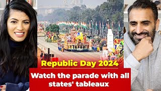 Republic Day 2024 Watch the parade with all states tableaux REACTION [upl. by Domenico883]