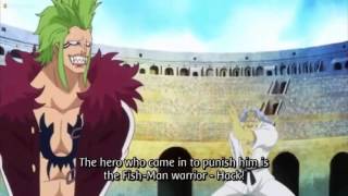 One Piece  ワンピース  Bartolomeo peeing during the battle  Episode 637 HD [upl. by Ahseital]