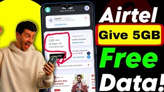 Airtel FREE Data Tricks  How To Get Free Data On Airtel Thanks App  Airtel Coupon Code 2024 [upl. by Aicssej850]