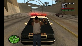 GTA SAN ANDREAS PC  CJ VS POLICE 34 [upl. by Azar]