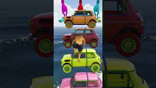 LionMan vs Paint Trex  GTA 5 Epic Ragdolls  JumpsFails ep28 lion funny gta epicragdolls [upl. by Rozella]