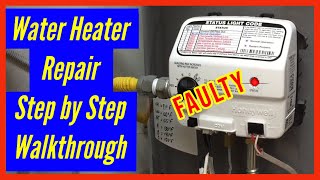 Rheem Water Heater Chamber Sensor Failure  How to Replace Chamber Sensor amp Gas Control Valve DIY [upl. by Mide460]