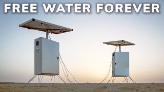 How Solar Powered Machines are Making Free Water in the Sahara Desert [upl. by Olshausen578]