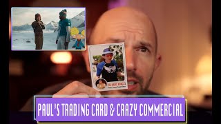 Paul Scheers Trading Card amp Insane Paramount Super Bowl Commercial W Drew Barrymore and Arnold [upl. by Aisan]