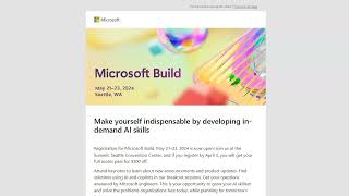 Microsoft Build Conference Registration Is Now Open [upl. by Obadias351]