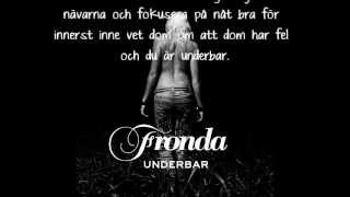 Fronda  Underbar  Lyrics [upl. by Acimehs]