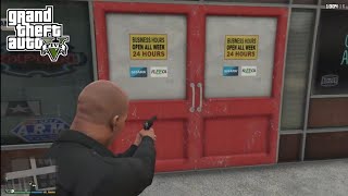 GTA5  Trick to call the police to shoot the gun shop [upl. by Madi]