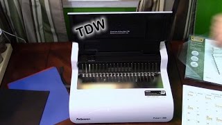 My Fellowes Comb Binding Machine in action [upl. by Sprage24]