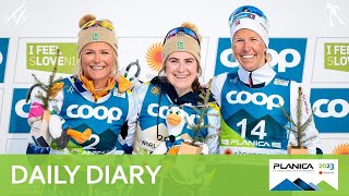 Daily Diary 3  Womens Skiathlon  Planica 2023  FIS Cross Country [upl. by Ajiam]