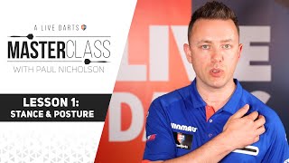 A Live Darts Masterclass  Lesson 1  Stance and Posture [upl. by Aivato921]