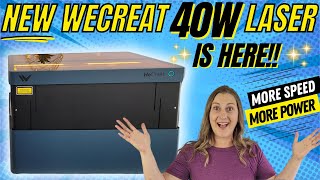 NEW WeCreat Vision 40w Laser Engraver  Unbox  Assemble  Calibrate [upl. by Winfred296]