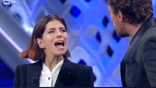 Maria Chiara Giannetta e Maurizio Lastrico quotahhh te vuoi fare la baldoriaquot Sanremo 2022 [upl. by Fabiano]