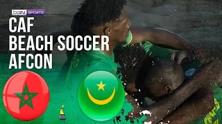 Morocco 4 vs Mauritania 7  CAF BEACH SOCCER AFCON 2024 HIGHLIGHTS 10212024  beIN SPORTS USA [upl. by Yretsym]