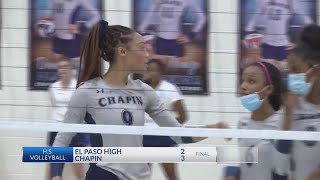 Chapin Coronado volleyball score fiveset wins on Tuesday night [upl. by Ennad]